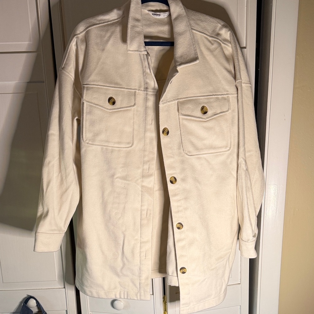 Sonoma Cream Jacket with Button Details